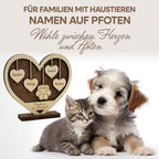 Personalisiertes Holzschild Herz mit Namen – moderne Holzdeko aus umweltfreundlichem Holz, Geschenk mit Gravur