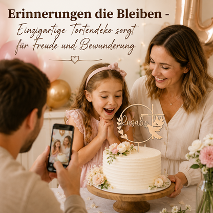 Personalisierter Tortenstecker Taufe Kommunion Konfirmation