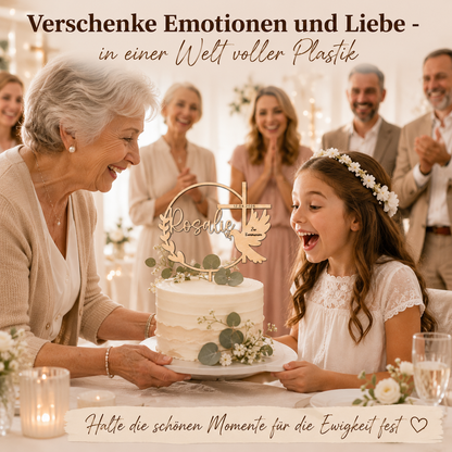 Personalisierter Tortenstecker Taufe Kommunion Konfirmation