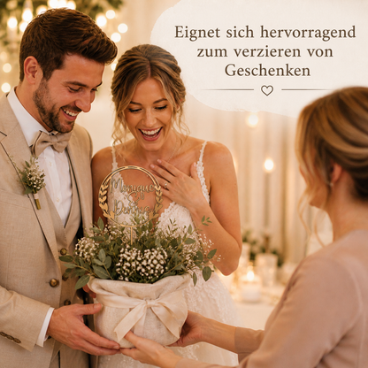 Tortenstecker mit Namen für Hochzeit, Geburtstag